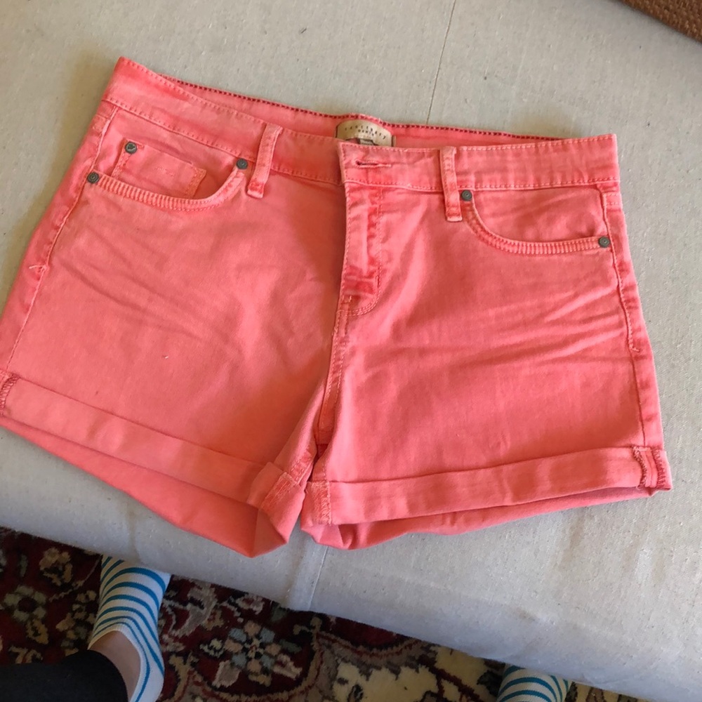 Sanctuary coral denim shorts - stretch fabric!